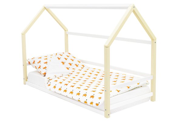 Детская кровать-домик Монтессори Svogen цвет бежево-белый (Бельмарко)