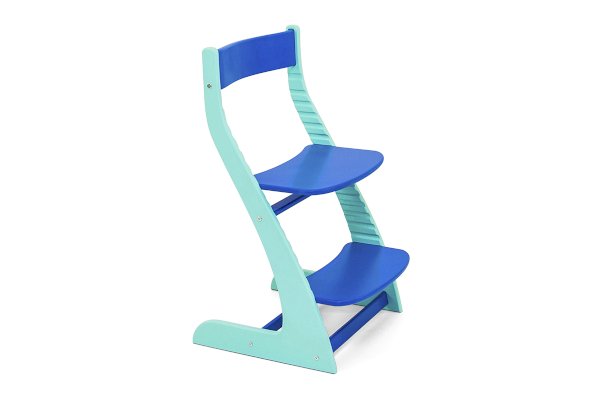 Детский растущий регулируемый стул Усура цвет мятно-синий (Бельмарко)